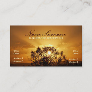 Carte de visite Sunrays Sunset