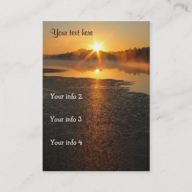 Carte de visite Sunset (Devant)