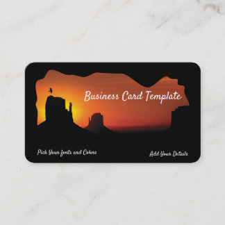 Carte De Visite Sunset du désert du sud-ouest de l'Arizona