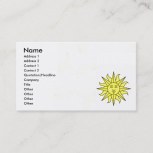 Carte de visite Sunshine