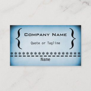 Carte de visite Super Grunge, Bleu