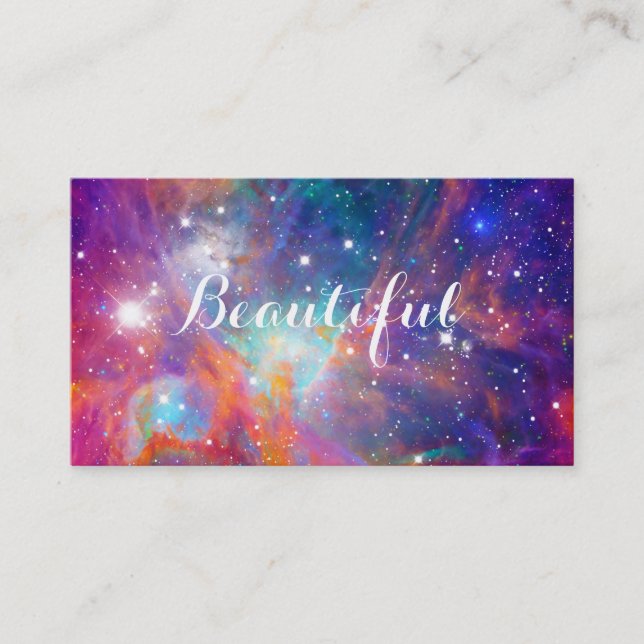 Carte De Visite Super nébuleuse Orion brillant étoiles "Beautiful" (Devant)