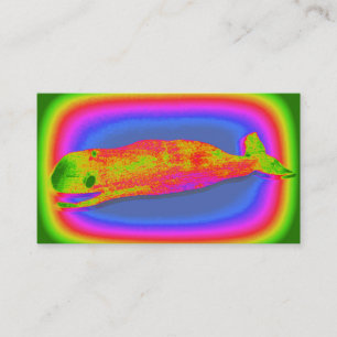 carte de visite super souriant de baleine