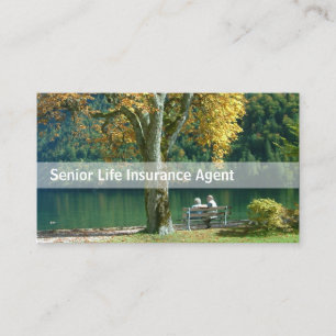 Carte de visite supérieur d'assurance-vie