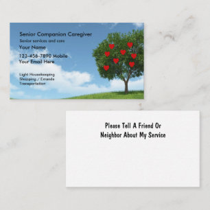 Carte de visite supérieur de travailleur social
