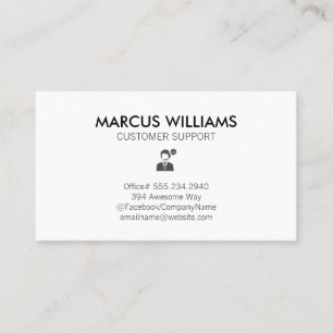 Carte De Visite Support client