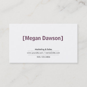 Carte De Visite Supports (raisin)