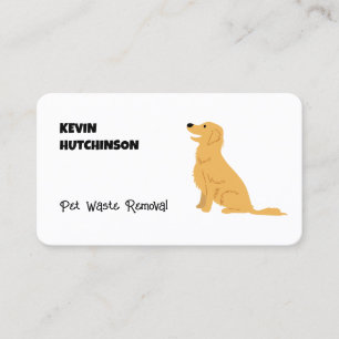 Carte De Visite Suppression des déchets d'animaux domestiques