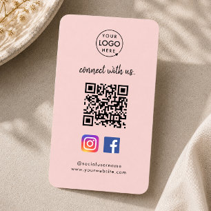 Carte de visite sur les médias sociaux Instagram