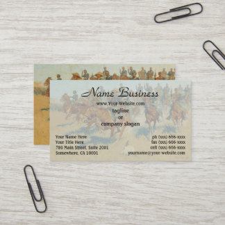 Carte De Visite Sur les plaines du sud par Frederic Remington