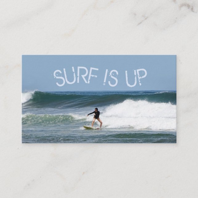 Carte De Visite Surf en place (Devant)