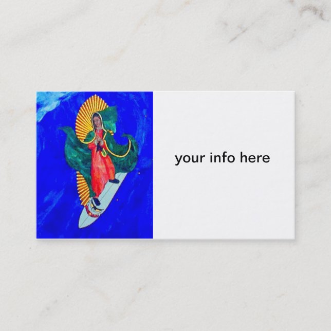 carte de visite surfant de saint (Devant)