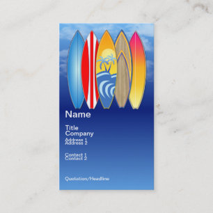 Carte De Visite Surfer