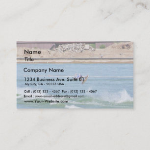 Carte De Visite Surfer de l'eau d'embarquement