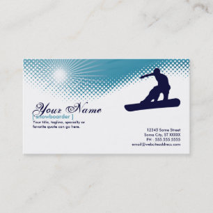 Carte De Visite surfeur extrèmement haut