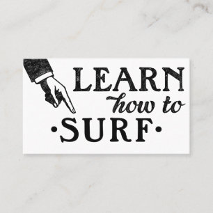 Carte De Visite Surfing de Lesson Business Cards