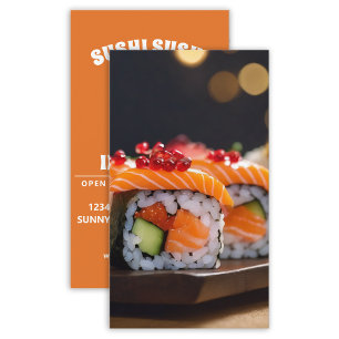 Carte De Visite sushi bokeh
