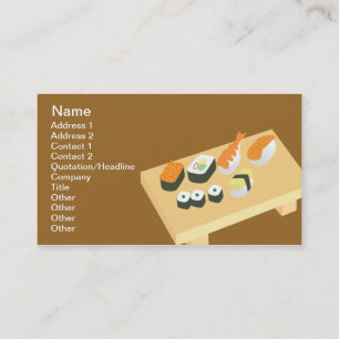 Carte De Visite Sushi - classique