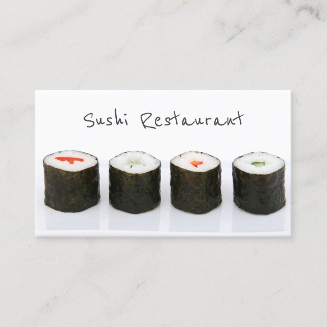 Carte de visite Sushi moderne simple (Devant)