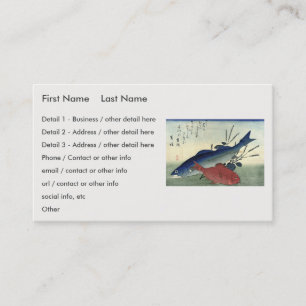 Carte De Visite Suzuki & Kimmedai - Poisson japonais Hiroshige