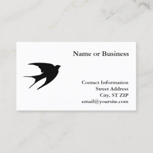 Carte De Visite Swallow