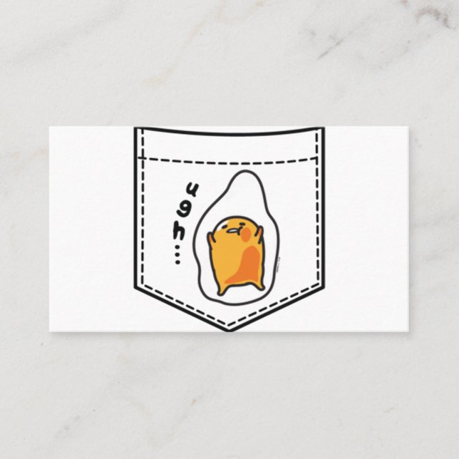 Carte De Visite Sweatshirt de poche Gudetama (Devant)