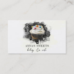 Carte De Visite *~* Sweet Shop Bakery 3 QR Social Media