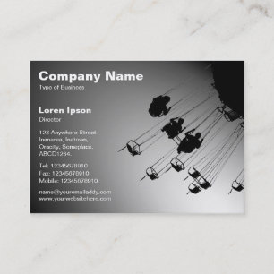 Carte De Visite Swings and Roundabouts v2 - Spotlight White