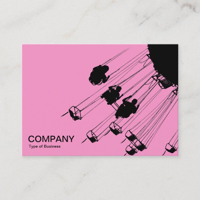 Carte De Visite Swings and Roundabouts v3 - Rose (Devant)