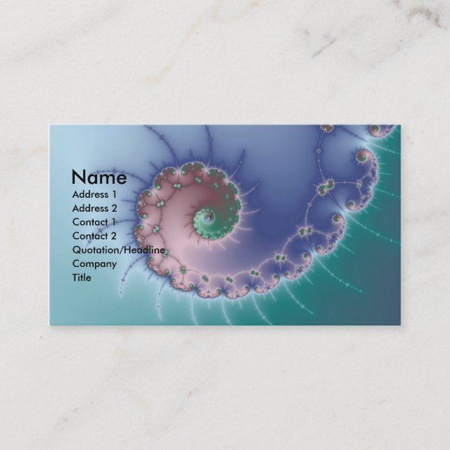 Carte De Visite Swirl (Devant)