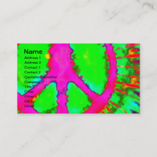 Carte De Visite SYMBOLE Abstrait Psychédélique Cravate fine - Dye 