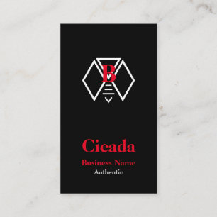 Carte De Visite Symbole Cicada