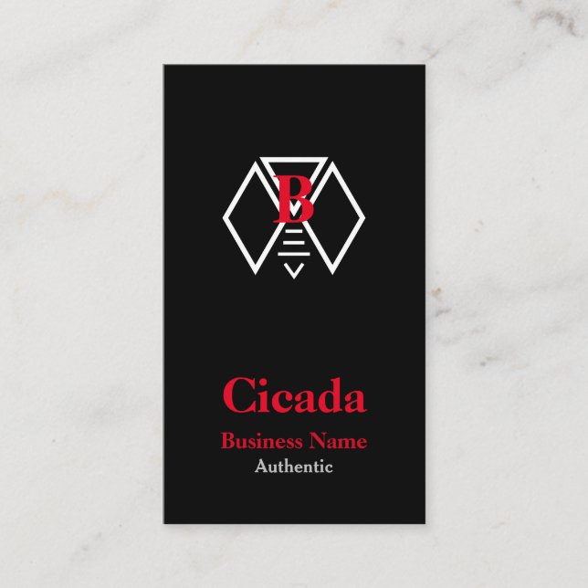 Carte De Visite Symbole Cicada (Devant)
