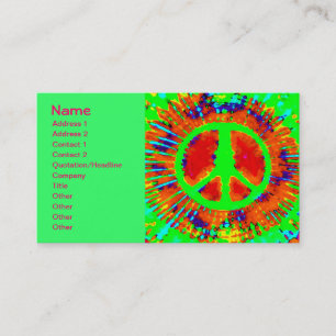 Carte De Visite SYMBOLE cool DE Cravate Psychédélique Abstraite-Dy