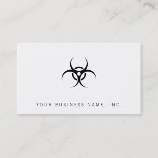 Carte De Visite Symbole d'avertissement de Biohazard
