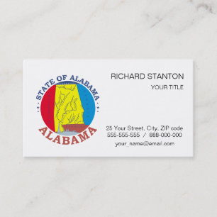 Carte De Visite Symbole de l'Alabama