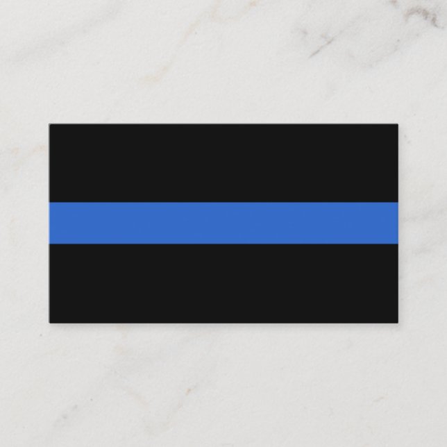 Carte De Visite Symbole de solidarité de la police sur le drapeau  (Devant)