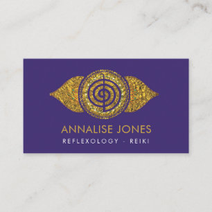 Carte De Visite Symbole de symbole de Choku Rei dans Lotus d'or