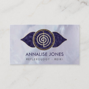 Carte De Visite Symbole de symbole de Choku Rei dans Lotus pourpre