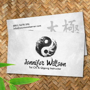 Carte De Visite Symbole de Tai Chi et Qigong - Yin Yang