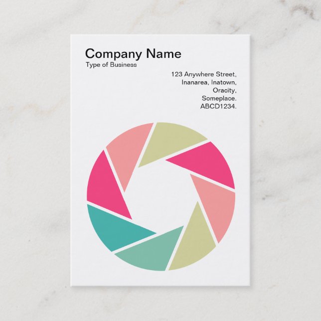 Carte De Visite Symbole d'ouverture - Couleurs 01 (Devant)