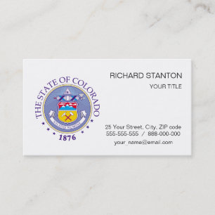 Carte De Visite Symbole du Colorado