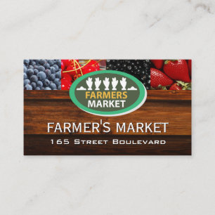 Carte De Visite Symbole du marché des baies mixtes / fermiers
