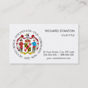 Carte De Visite Symbole du Maryland