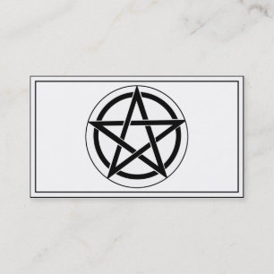 Carte De Visite Symbole du pentagramme