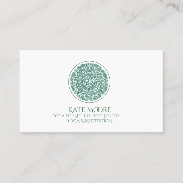 Carte De Visite Symbole du Yoga de Mandala de l'Univers (Devant)