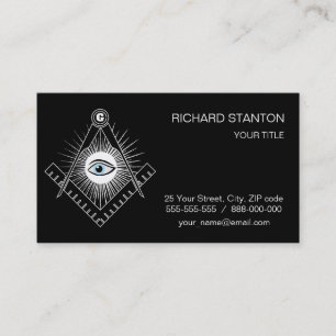 Carte De Visite Symbole franc-maçonnerie