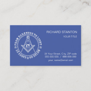 Carte De Visite Symbole franc-maçonnerie