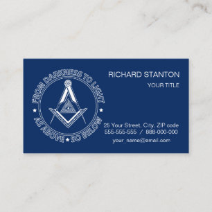 Carte De Visite Symbole franc-maçonnerie