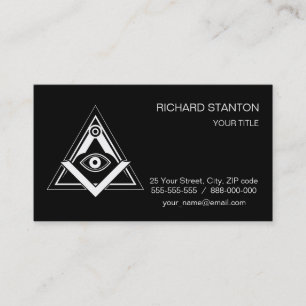 Carte De Visite Symbole franc-maçonnerie